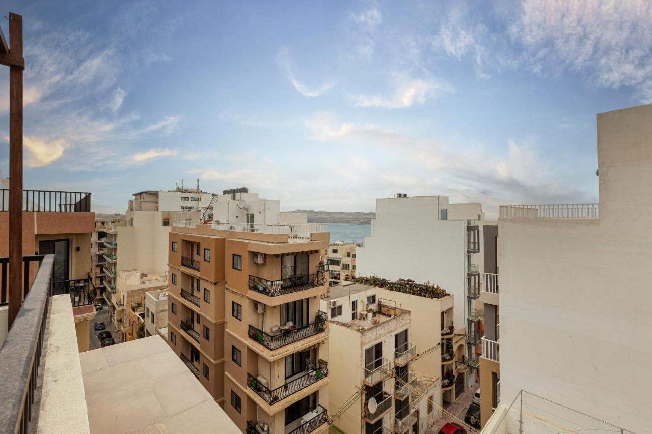 Apartament Perfect Seaview Penthouse San Pawl il-Baħar Zewnętrze zdjęcie